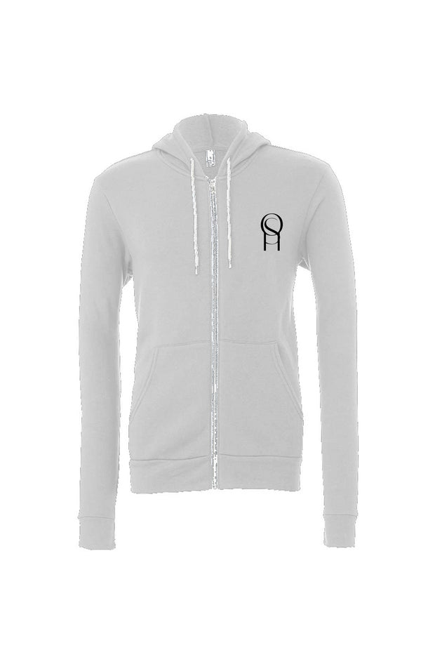 OSH Zip Hoodie with embroidered logo