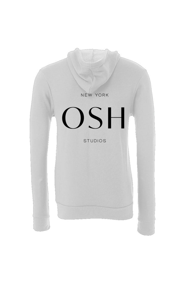 OSH Zip Hoodie with embroidered logo