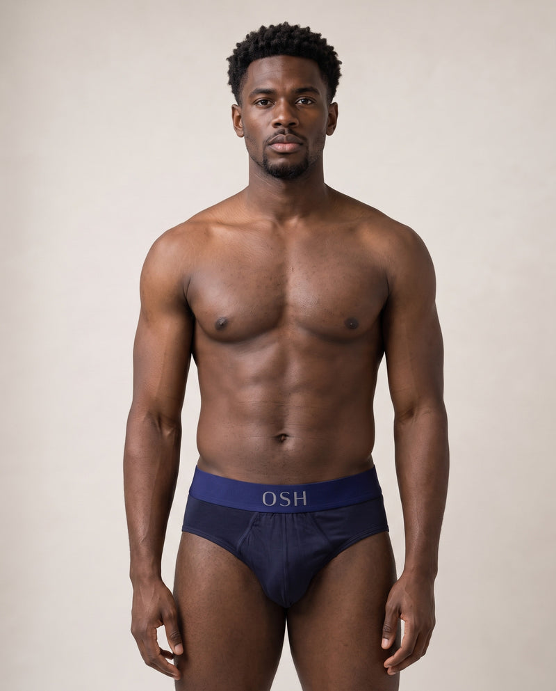 Brief — navy and royal blue