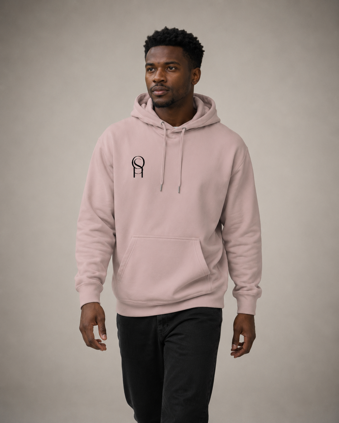 Heavyweight cross-grain hoodie