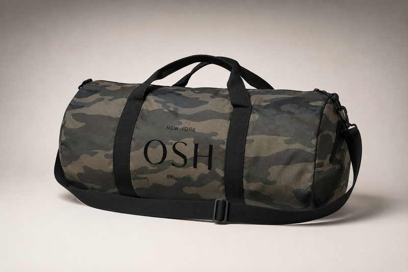 Forest camo duffle