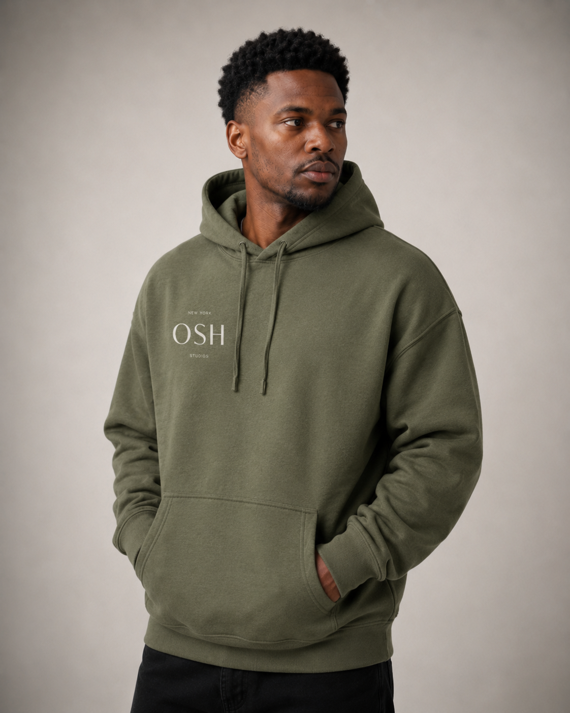 Drop Shoulder Fleece Hoodie – OSH Studios Elevated Everyday Essential