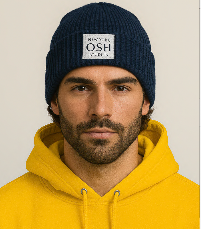 OSH Studios Sustainable Chunky Rib Knit Beanie – Cozy, Conscious, and Cold-Weather Ready