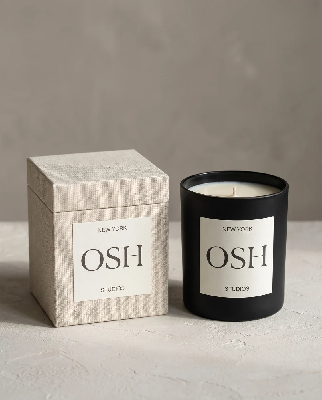Soy candle — worn