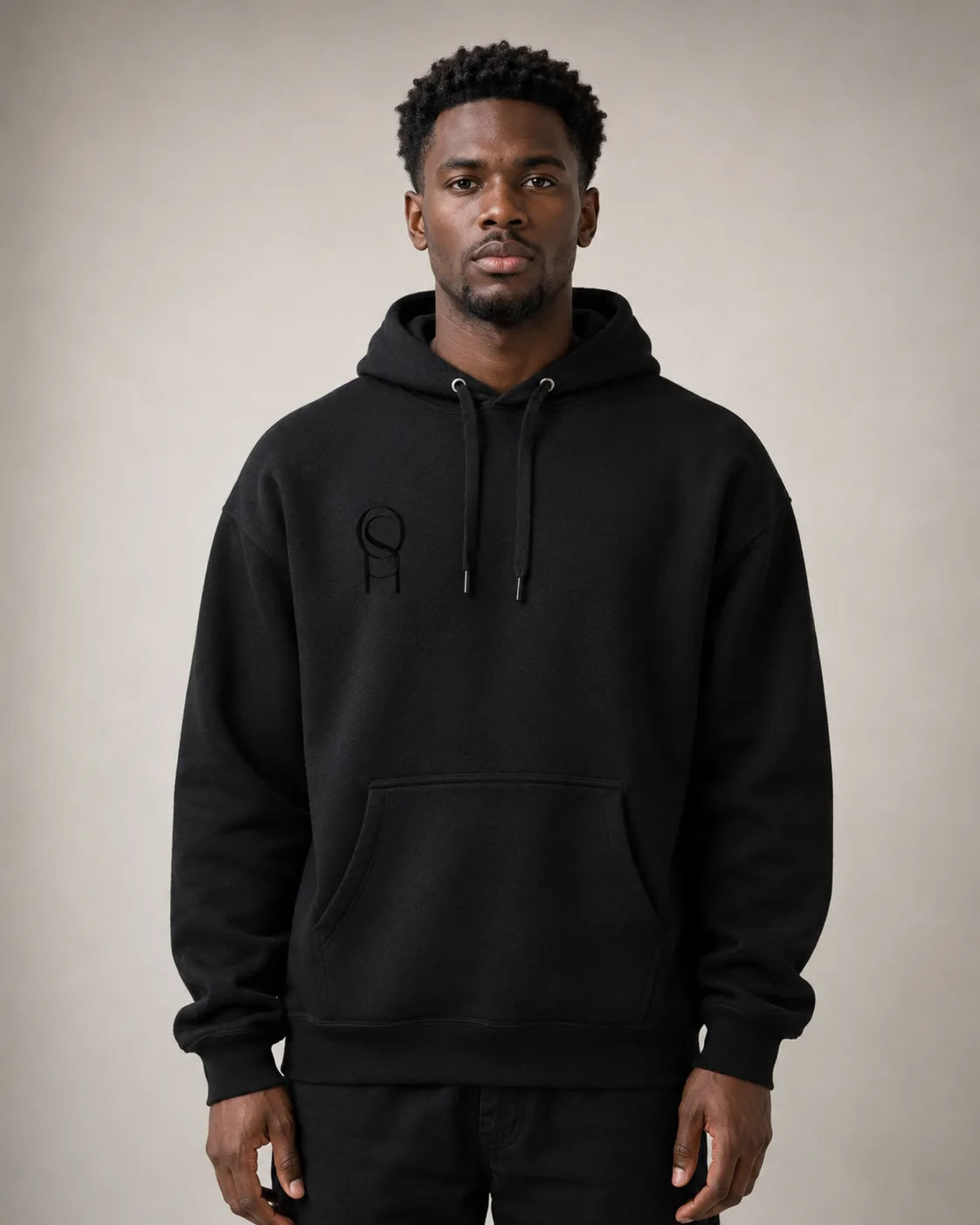 Heavyweight cross-grain hoodie