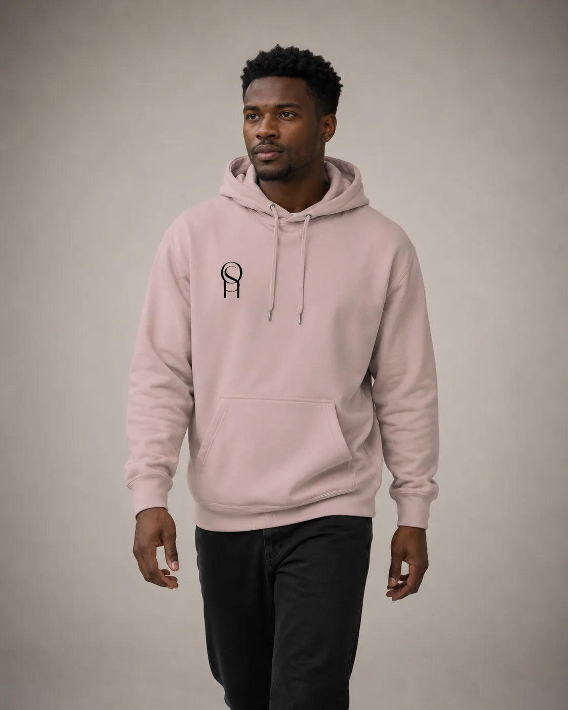 Heavyweight cross-grain hoodie
